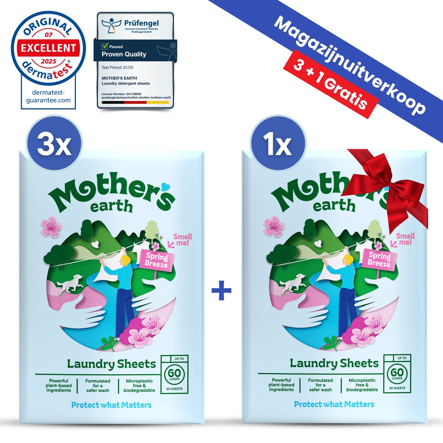 Milieuvriendelijke Wasstrips Mother's Earth