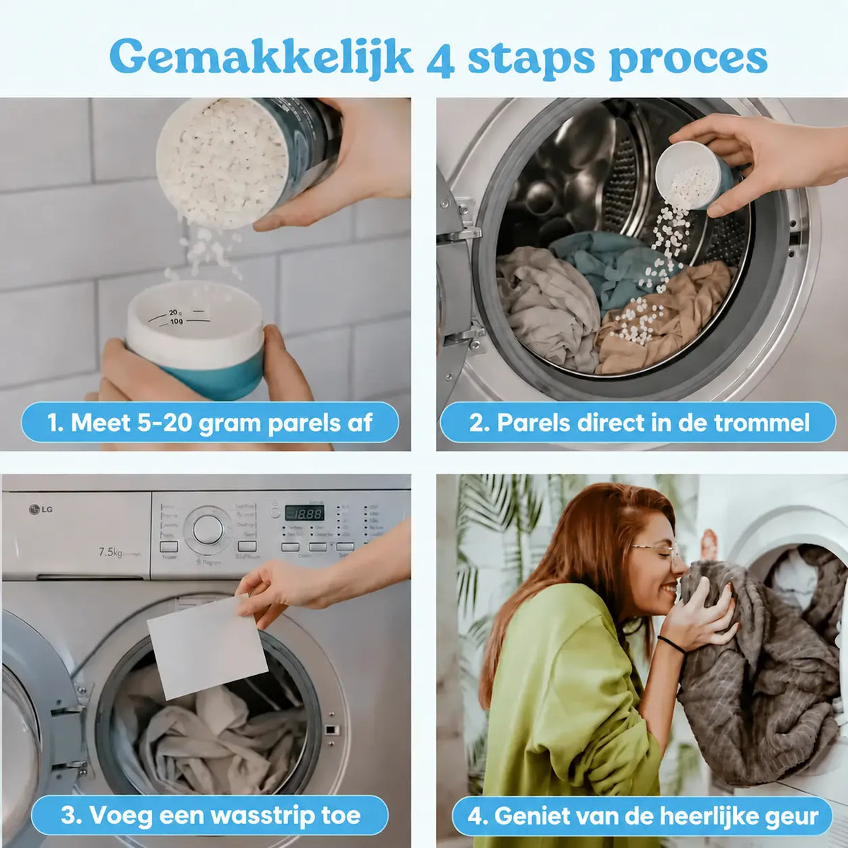 Milieuvriendelijke Wasstrips + Geurparels Voordeelbundel Mother's Earth