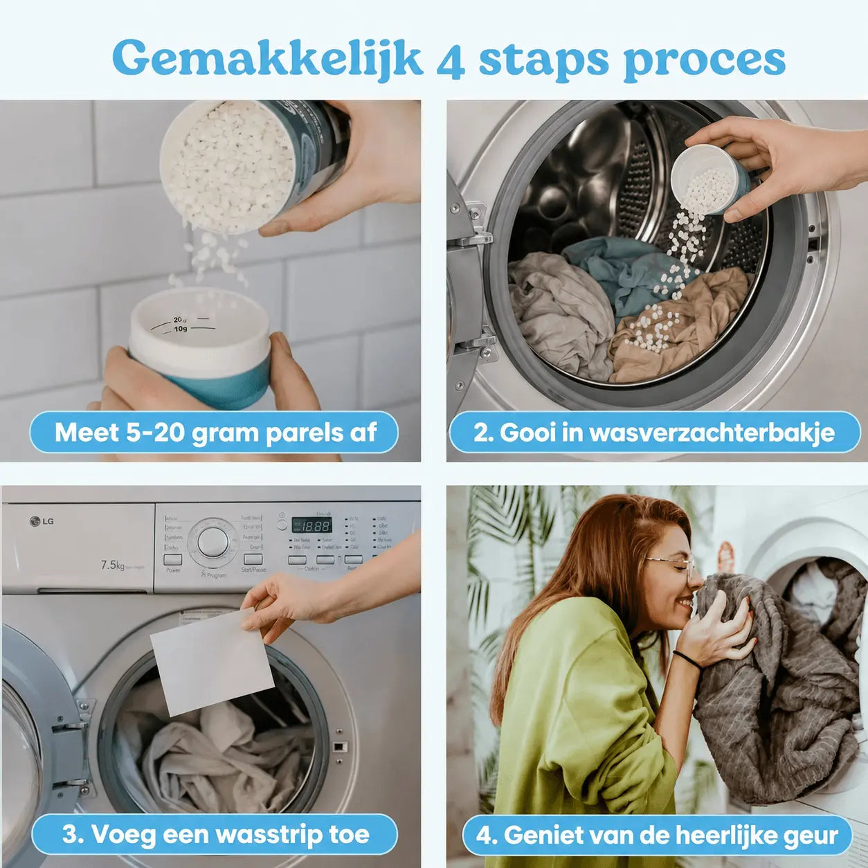 Milieuvriendelijke Wasstrips + Geurparels Voordeelbundel Mother's Earth