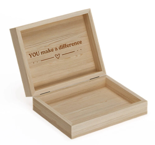 Houten 'Make A Difference' Bewaardoos
